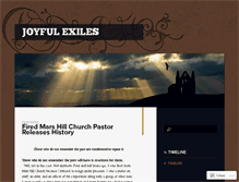 Tablet Screenshot of joyfulexiles.com